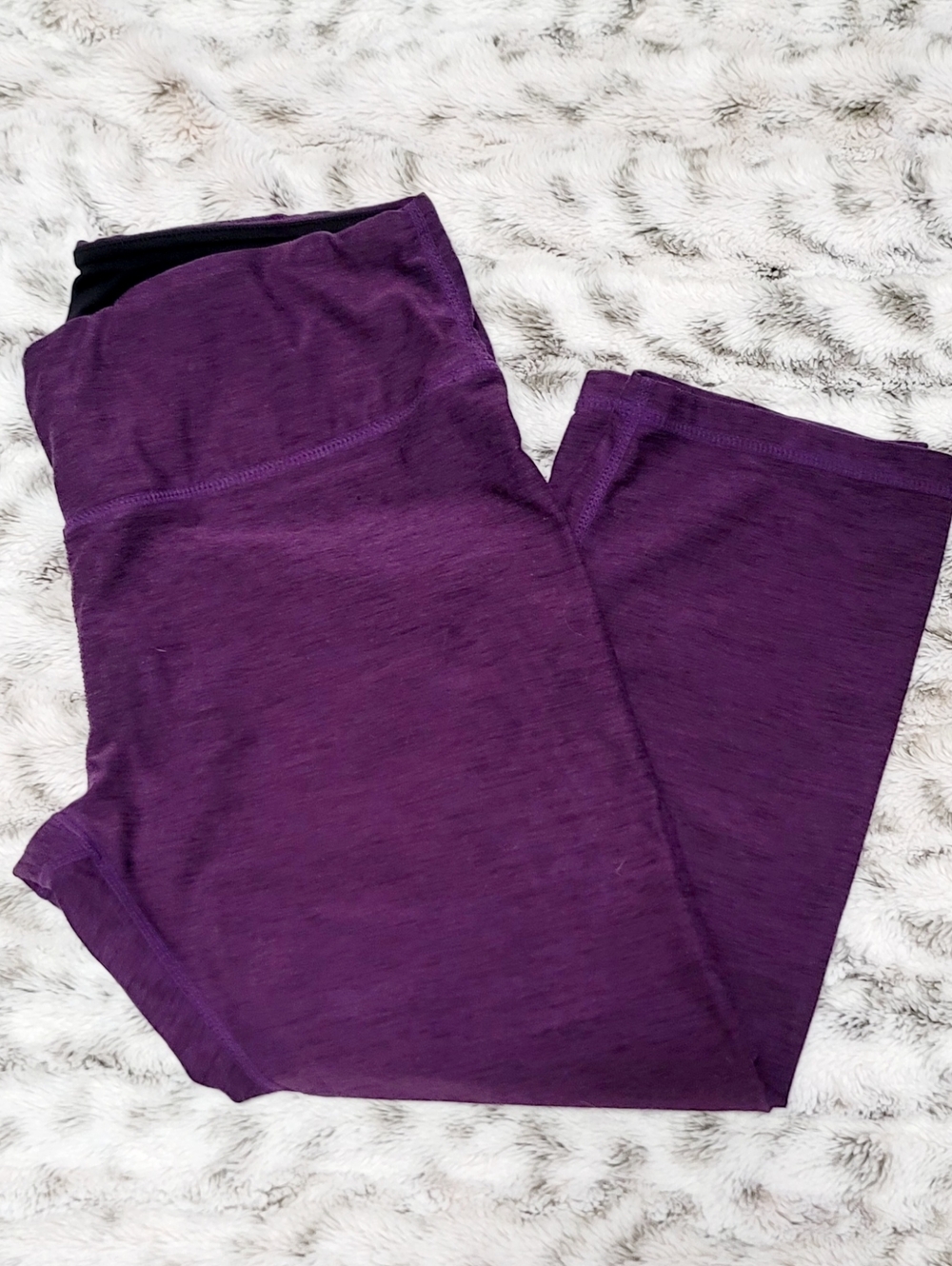 Woman's Purple Active Capri Leggings